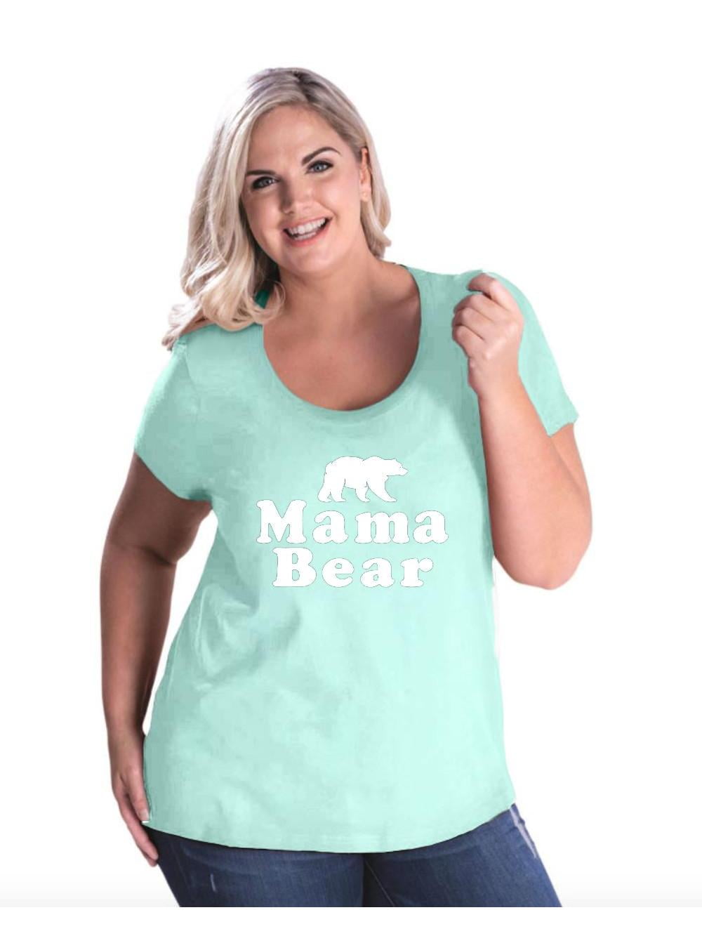 Women s Plus Size Curvy T Shirt Mama Bear Walmart