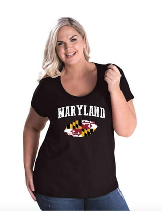  EIEIWAI Maryland Flag Novel T-Shirt Leisure T-Shirt Men's  Women's Shirt Black : Clothing, Shoes & Jewelry