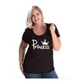 thumbnail image 1 of Women's Plus Size Curvy T-Shirt - Princess Crown, 1 of 5