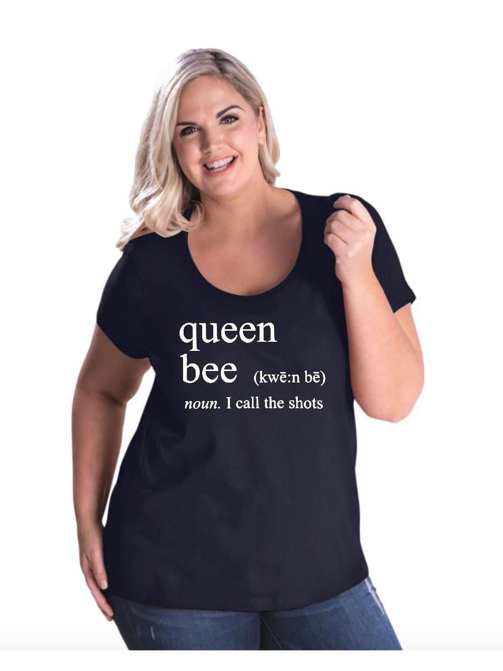 Women's Plus Size Curvy T-Shirt - Queen I -