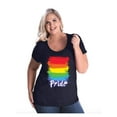 thumbnail image 1 of Women's Plus Size Curvy T-Shirt - Rainbow Pride, 1 of 4