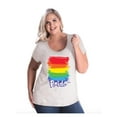 thumbnail image 1 of Women's Plus Size Curvy T-Shirt - Rainbow Pride, 1 of 5