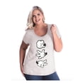 thumbnail image 1 of Women's Plus Size Curvy T-Shirt - Rock Paper Scissors, 1 of 5
