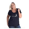 thumbnail image 1 of Women's Plus Size Curvy T-Shirt - Sailing Heartbeat, 1 of 4