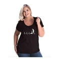 thumbnail image 1 of Women's Plus Size Curvy T-Shirt - Sailing Heartbeat, 1 of 5