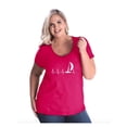 thumbnail image 1 of Women's Plus Size Curvy T-Shirt - Sailing Heartbeat, 1 of 4