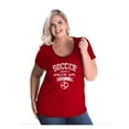 thumbnail image 1 of Women's Plus Size Curvy T-Shirt - Soccer Athletic Dept., 1 of 5