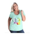 thumbnail image 1 of Women's Plus Size Curvy T-Shirt - Space Cat, 1 of 4