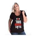 thumbnail image 1 of Women's Plus Size Curvy T-Shirt - This Nurse Lifts, 1 of 5