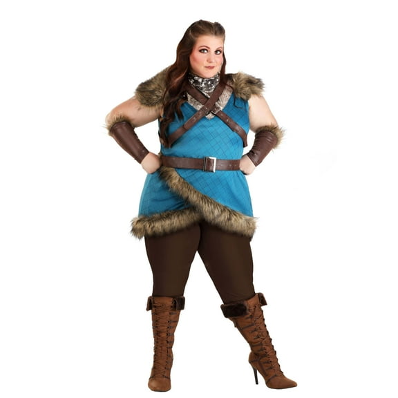 Women's Plus Size Deluxe Valhalla Viking Costume