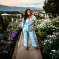 thumbnail image 1 of Women's Plus Size Denim Jumpsuit, 1 of 5