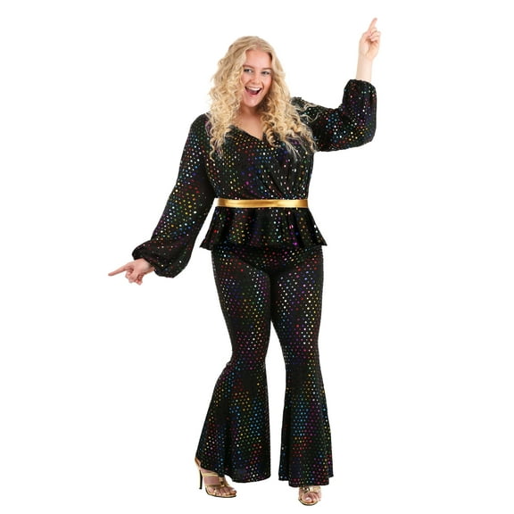 Women's Plus Size Disco Queen Costume
