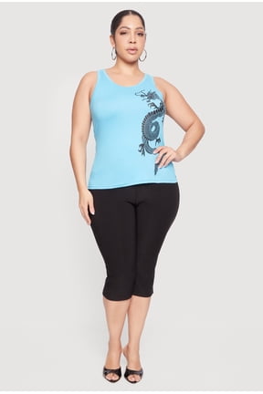 Women's Plus Size Dragon Graphic Tank Top