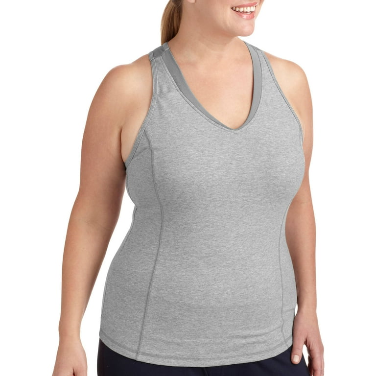 Women's Dri Core Racerback Tank Top with Built in Bra