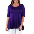 thumbnail image 1 of Women's Plus Size Elbow Sleeve Tunic, 1 of 4