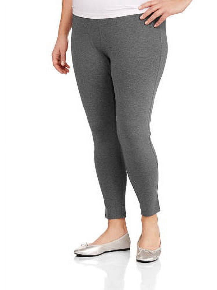 Faded Glory Women's Plus Size Knit Legging Cotton Blend