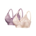 thumbnail image 1 of Women's Plus Size Everyday Bra with Lace Splicing Detail and Adjustable Shoulder Straps, 1 of 2