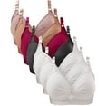 thumbnail image 1 of Women's Plus Size Everyday Bras 7 Pack Comfy Breathable Daily Push Up Bra Casual Wireless Seamless Sports Bralettes, 1 of 2