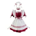thumbnail image 1 of Women's Plus Size Exotic Cosplay Dress Cute French Maid Dress Sweet Puff Sleeve Lolita Dress Roleplay Princess Dress, 1 of 7