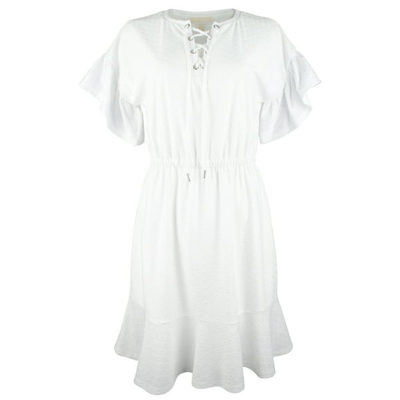 Women's Plus Size Faux  Elastic waist Dress 1X