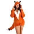 thumbnail image 1 of Women's Plus Size Fierce Fox Costume Romper, 1 of 7