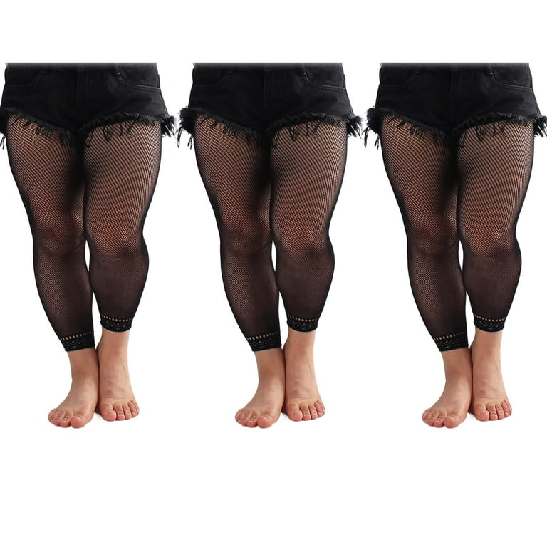Plus size footless pantyhose 2025
