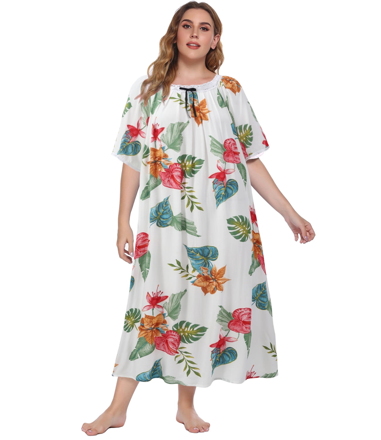 chinese dress ladies Gold Button House Dress- Short or Long Sleeve! - L / Long Sleeve main image 0