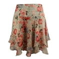 thumbnail image 1 of Women's Plus Size Floral Print Tiered Skirt-M-16W, 1 of 4