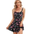 thumbnail image 1 of Women's Plus-Size Flower Printing Shaping Body One Piece Swim Dresses Swimsuit, 1 of 5