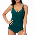 thumbnail image 1 of Women's Plus Size Flowy Swimsuit Crossback Tankini Top Modest Swimwear, 1 of 8