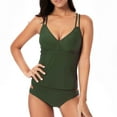 thumbnail image 1 of Women's Plus Size Flowy Swimsuit Crossback Tankini Top Modest Swimwear, 1 of 8
