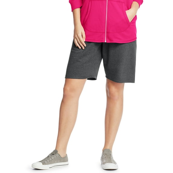 Women's Plus-Size French Terry Bermuda Pocket Short