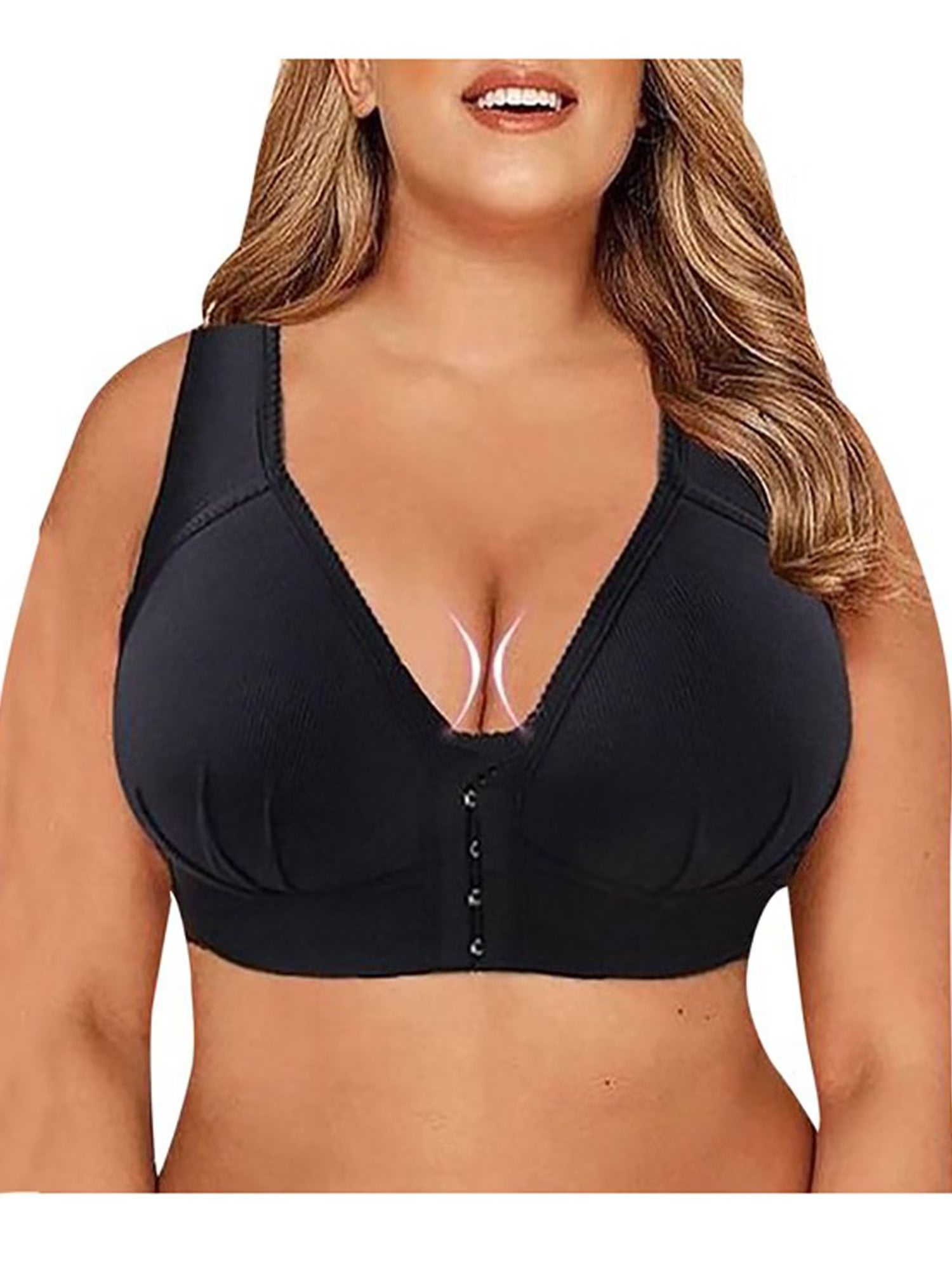 AILIVIN Bras for women full coverage Wireless womens bras full size support  minimizer not back fat wide straps wirefree unpadded lift up comfy Plus