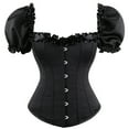 thumbnail image 1 of Women's Plus Size Gothic Overbust Corset Bandage Shapewear Top For Medieval Costume, 1 of 8