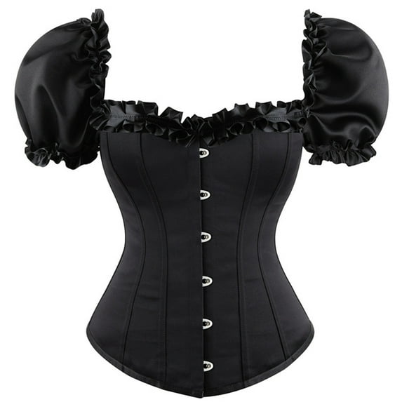 Women's Plus Size Gothic Overbust Corset Bandage Shapewear Top For Medieval Costume