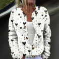 thumbnail image 1 of Women's Plus Size Heart Pattern Sweaters Y2K Button Down Long Sleeve Knit Outerwear Cardigan Spring Valentine's Day Tops, 1 of 6