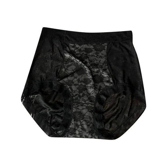 Women's Plus Size High Waist Breathable Briefs - Moderate Abdominal Support Underwear