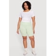thumbnail image 1 of Women's Plus Size High Waisted Cargo Bike Shorts, 1 of 4