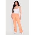 thumbnail image 1 of Women's Plus Size High Waisted Contrast Piping Pants, 1 of 4