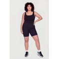 thumbnail image 1 of Women's Plus Size High Waisted Double Cell Phone Pocket Biker Shorts, 1 of 3