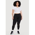 thumbnail image 1 of Women's Plus Size High Waisted Mesh Detail Leggings with Pockets, 1 of 5