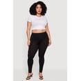 thumbnail image 1 of Women's Plus Size High Waisted Rhinestone Boss Graphic Leggings, 1 of 4