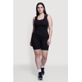 thumbnail image 1 of Women's Plus Size High Waisted Ribbed Knit Seamless Bike Shorts, 1 of 4