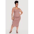 thumbnail image 1 of Women's Plus Size High Waisted Soft Knit Midi Skirt, 1 of 4