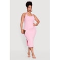 thumbnail image 1 of Women's Plus Size High Waisted Soft Knit Midi Skirt, 1 of 4