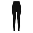 thumbnail image 1 of Women's Plus Size High Waisted Yoga Pants with Feel, European Style, Nine Point Leggings, 1 of 4