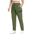 thumbnail image 1 of Women's Plus Size Hiking Cargo Pants Athletic Workout Outdoor Quick Dry Lightweight Joggers with Zipper Pockets New Baggy Causal Pants for Women Green 5XL, 1 of 6