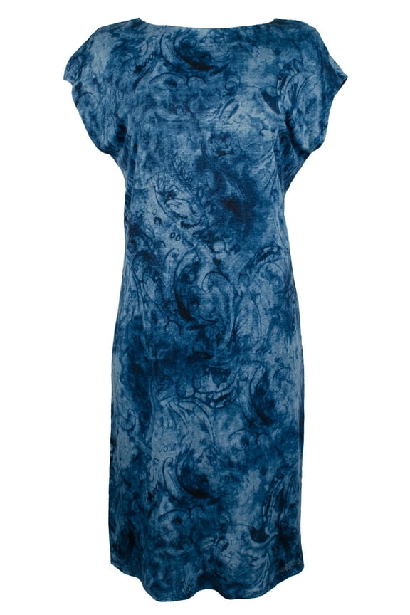 Women's Plus Size Jersey Shift Dress-M-2X