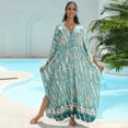 thumbnail image 1 of Women's Plus Size Kaftan Dress – Plus Size Maxi Dress Moo Moos Beach Cover Up,Bathing Suit Cover-Up Loungewear, 1 of 10
