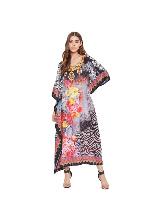 Women's Plus Size Kaftans Dresses for Women Full Length Maxi Caftan Dress Long Kaftans for Plus Size Ladies Kimono Online by Oussum